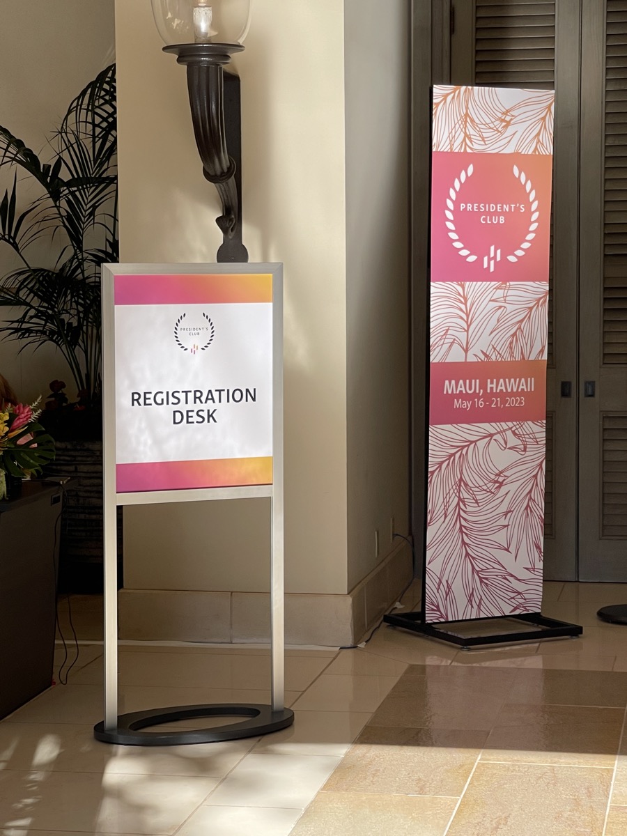 Floor Sign (22x28) & 22x85 Mounted Sign Stand