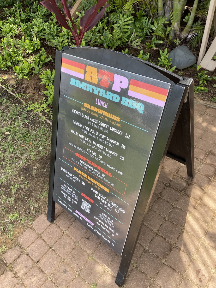 Menu Sign